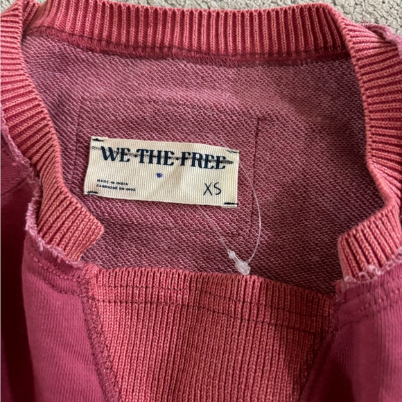 Free People We The Free Stripe Cuff Pullover XS - Picture 5 of 7